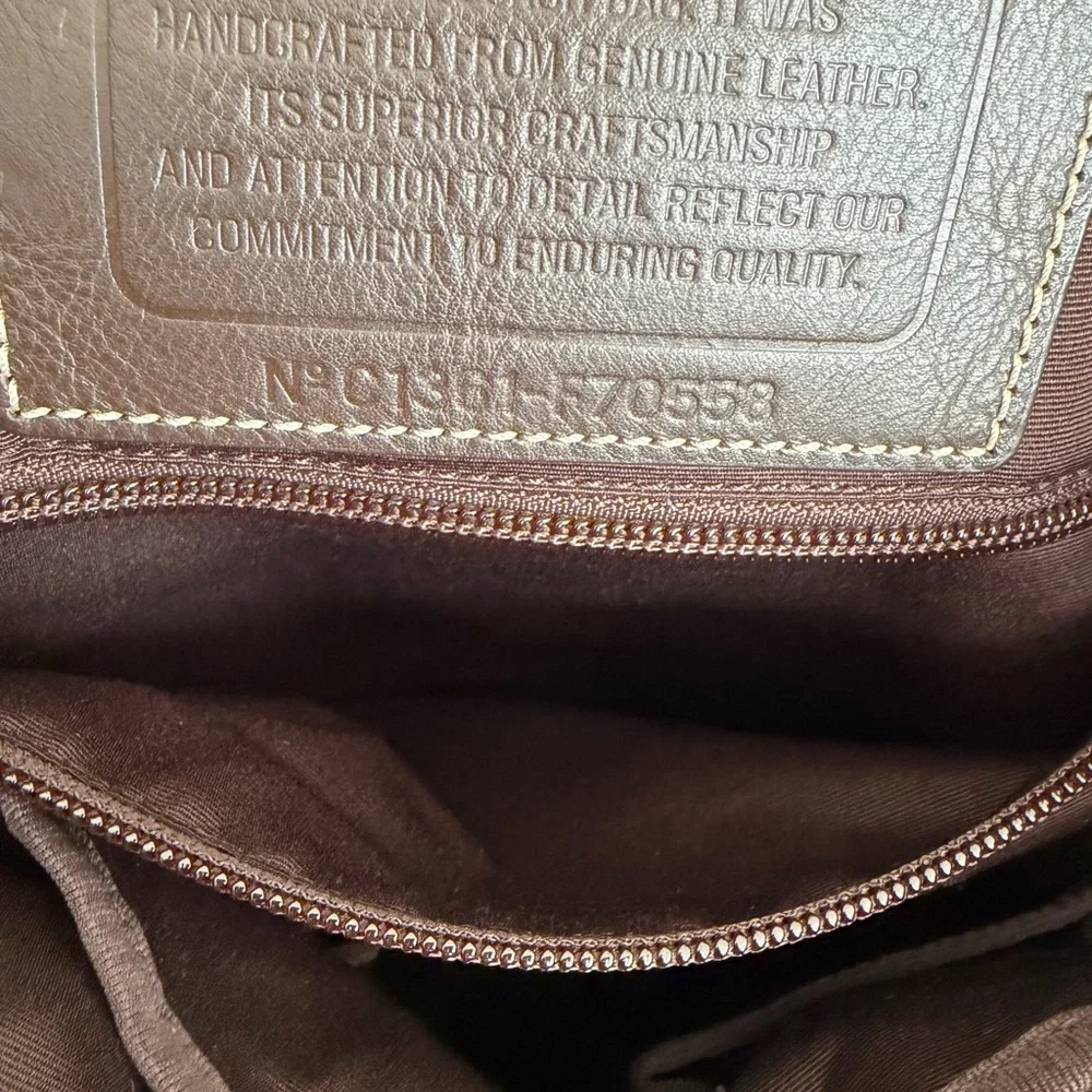 NWT Coach 2Way Leather Handbag Crossbody Shoulder Brown